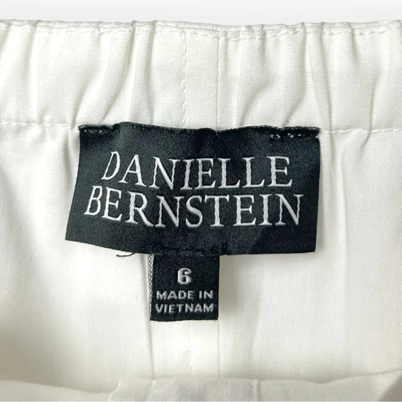 Danielle Bernstein White Button Down Puff Sleeve Babydoll Mini Dress 6 - Picture 9 of 9